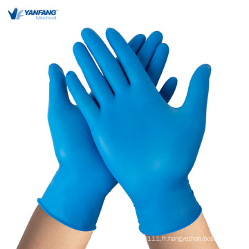 Examen moyen gants en caoutchouc gratuit en latex nitrile